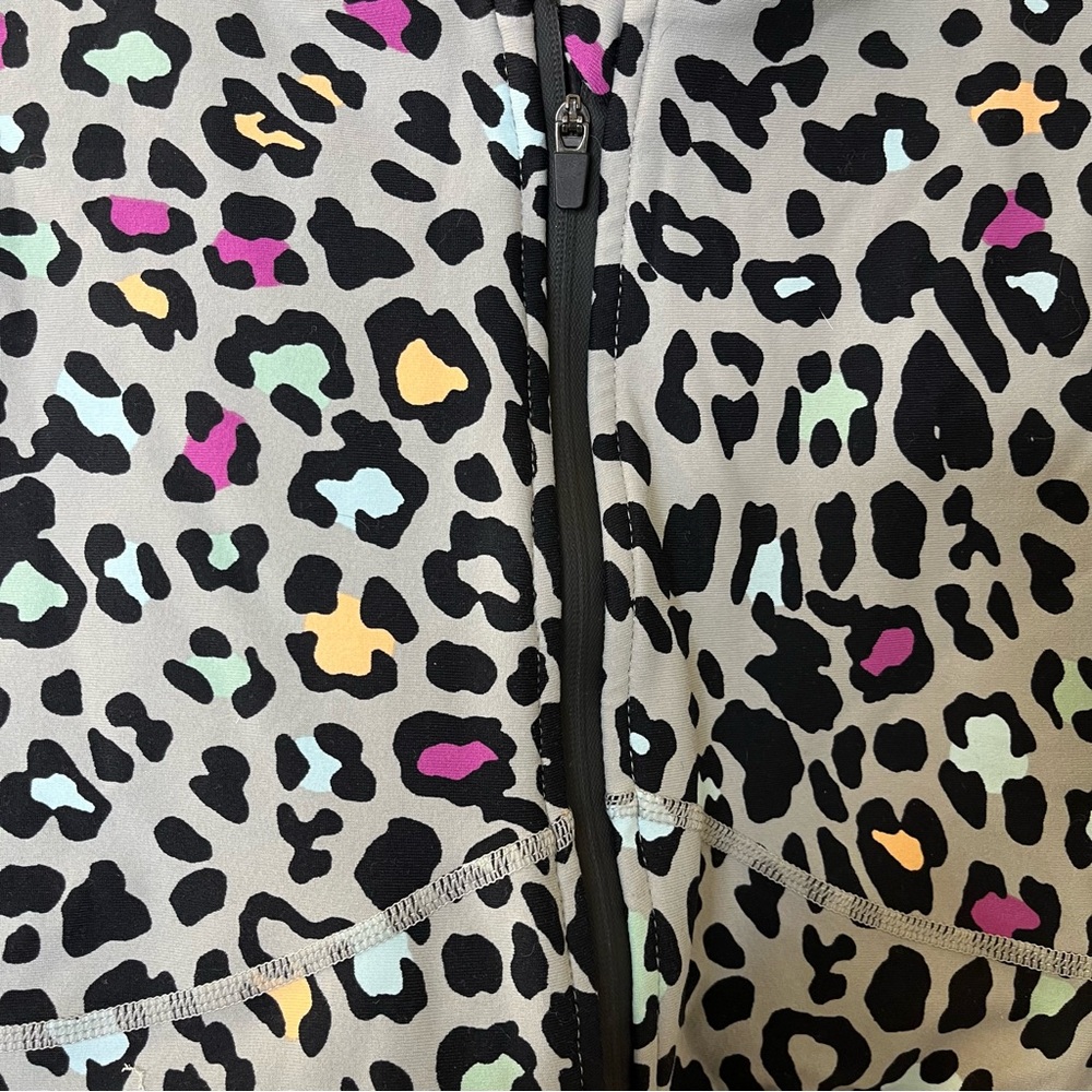 Torrid Cheetah Print Zip Front Racer-back Active Sports Bra Sz 3X - Picture 8 of 9